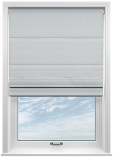 Menton, Signal Grey - Twist&Fit Roman Blind